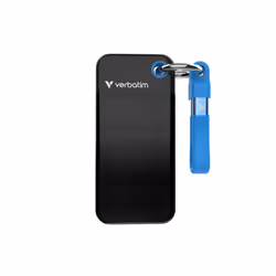 Verbatim Pocket SSD USB 3.2 Gen 2 1TB Black/Blue, 1 TB, USB Type-C, 3.2 Gen 2 (3.1 Gen 2), 1000 MB/s, 10 Gbit/s, Black, Blue