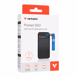 Verbatim Pocket SSD USB 3.2 Gen 2 1TB Black/Blue