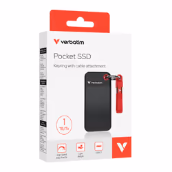 Verbatim Pocket SSD USB 3.2 Gen 2 1TB Black/Red - Additional view 3