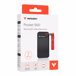 Verbatim Pocket SSD USB 3.2 Gen 2 2TB Black/Red - Additional view 3