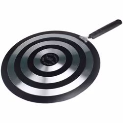 Marble Non Stick Aluminium Flat Tawa Pan Black 30cm