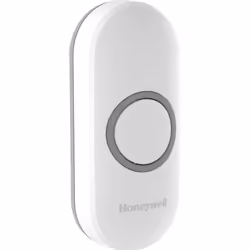 Wireless Push Button with Led Confidence Light  Portrait, White
