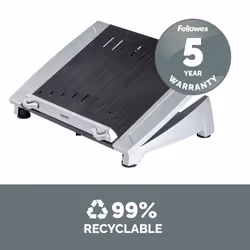 Fellowes Laptop Stand for Desk - Office Suites Plus Adjustable Laptop Stand for the Home and Office - Laptop Riser with 5 Height Adjustments - Max Monitor Size 17", Max Weight 5KG - Black/Silver - Additional view 8
