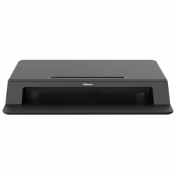 Fellowes Sit Stand Desk Riser - Lotus LT Height Adjustable Sit Stand Desk Converter with Convenient Device Channel - No Assembly Required - Max Weight 17KG - Black - Additional view 4