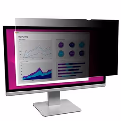 3M High Clarity Privacy Filter for 24in Monitor, 16:10, HC240W1B, 61 cm (24"), 16:10, Monitor, Frameless display privacy filt ...