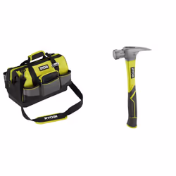 RSSSTB1 Small Tool Bag & RH16FSS 16oz Framing Hammer,Green, Black