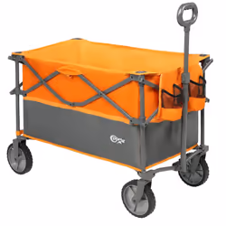 XL Deeper Festival Trolley Folding Garden Beach Camping Larger Capacity Pull along Cart Collapsible Wagon with Wheels Heavy D ...
