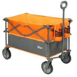 XL Deeper Festival Trolley Folding Garden Beach Camping Larger Capacity Pull along Cart Collapsible Wagon with Wheels Heavy Duty Foldable Picnic