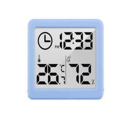 Upgrade Xiaomi Youpin Digital LCD Indoor Convenient Temperature Sensor Humidity Meter Clock Thermometer Hygrometer Gauge - blue
