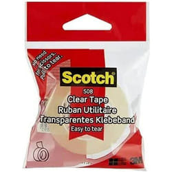 Scotch 508 Transparent Tape Easy to Tear 25mm x 50m (Pack 1) 710021320