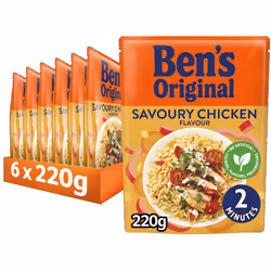 Savoury Chicken Microwave Rice, Bulk Multipack 6 x 220g pouches