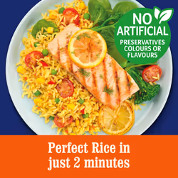 Golden Vegetable Microwave Rice, Bulk Multipack 6 x 220g pouches