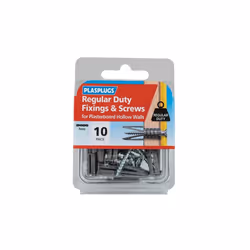 Plasplugs Regular-Duty Fixings & Screws Pack of 10 HWRS010