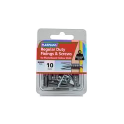 Plasplugs Regular-Duty Fixings & Screws Pack of 10 HWRS010