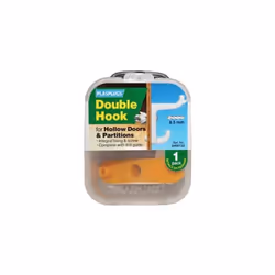 Plasplugs Hollow Door Hook White Double [DHW133]