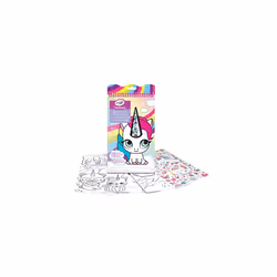 - Creations, Fashion & Unicorns Colouring Set with Stickers, Creative Gift for Girls, Age 6+
