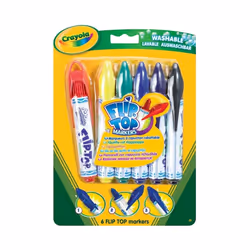 Crayola 6 Flip Top Markers