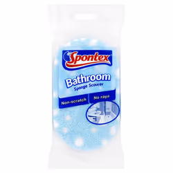 Spontex Bathroom Non Scratch Sponge Scourer 1pk