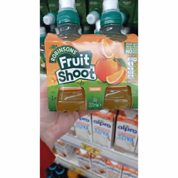 Open Food Fruit Shoot Orange Juice Drink 4 x - Robinsons - 4 x 200 ml