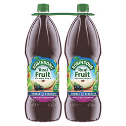 Robinsons Real Fruit Double Strength Apple & Blackcurrant Squash 2 x 1.75L