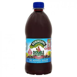 Robinsons Double Concentrate No Added Sugar Apple and Blackcurrant Squ