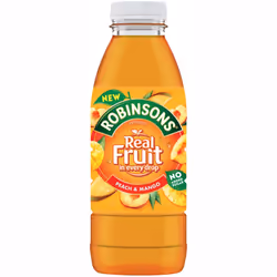 Robinsons Real Fruit Peach & Mango Juice Drink - 24x500ml