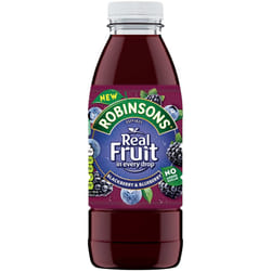 Robinsons Real Fruit Blackberry & Blueberry Juice Drink - 24x500ml