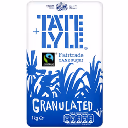 Tate & Lyle Fairtrade Granulated Sugar - 15x1kg