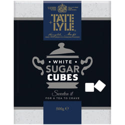 Tate & Lyle Fairtrade White Sugar Cubes - 10x500g