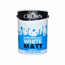 Crown - Non Breatheasy Matt Emulsion 5L - Pure Brilliant White