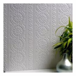 Paintable Flower Wallpaper Luxury Textured Vinyl Embossed Townsend
