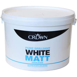 Crown 10L - Standard Matt Emulsion - Pure Brilliant White