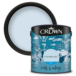 Crown Matt Paint Emulsion Walls & Ceilings 2.5L - Moonlight Bay