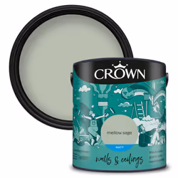 Crown Matt Paint Emulsion Walls & Ceilings 2.5L - Mellow Sage