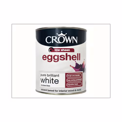 Crown Paints Eggshell Pure Brilliant White 750ml