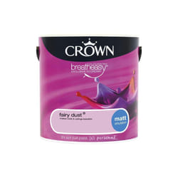Crown Matt Breatheasy Solvent Free - Smoked Glass - 2.5L - Fairy Dust, 2.5L