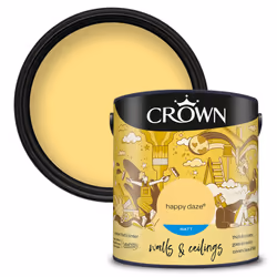 Crown Matt Paint Emulsion Walls & Ceilings 2.5L - Happy Daze