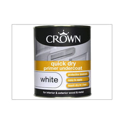 Crown Paints Quick Dry Undercoat Pure Brilliant White 750ml