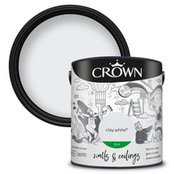 Crown Silk Paint Emulsion Walls & Ceilings 2.5L - Clay White