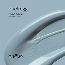 Crown Matt Paint Emulsion Walls & Ceilings 2.5L - Duck Egg - Additional view 8