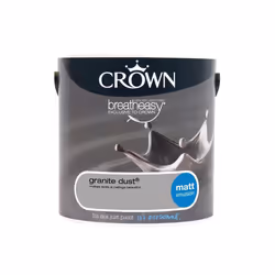 Crown - Walls & Ceilings Matt 2.5L - Granite Dust