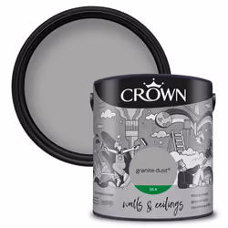 Crown Silk Paint Emulsion Walls & Ceilings 2.5L - Granite Dust