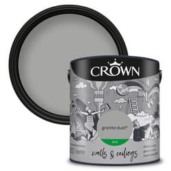 Crown Silk Paint Emulsion Walls & Ceilings 2.5L - Granite Dust