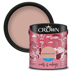 Crown Matt Paint Emulsion Walls & Ceilings 2.5L - Powdered Clay