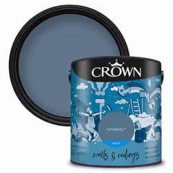 Crown Matt Paint Emulsion Walls & Ceilings 2.5L - Runaway