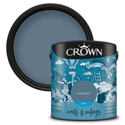 Crown Matt Paint Emulsion Walls & Ceilings 2.5L - Runaway