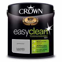 Crown Easyclean Matt Emulsion 2.5L - Granite Dust