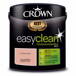 Crown Easyclean Matt Emulsion 2.5L - Powdered Clay