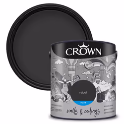 Crown Matt Paint Emulsion Walls & Ceilings 2.5L - Rebel