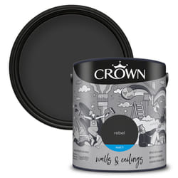 Crown Matt Paint Emulsion Walls & Ceilings 2.5L - Rebel